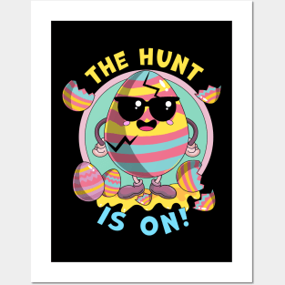 The Egg Hunt Is On - Funny Easter Posters and Art